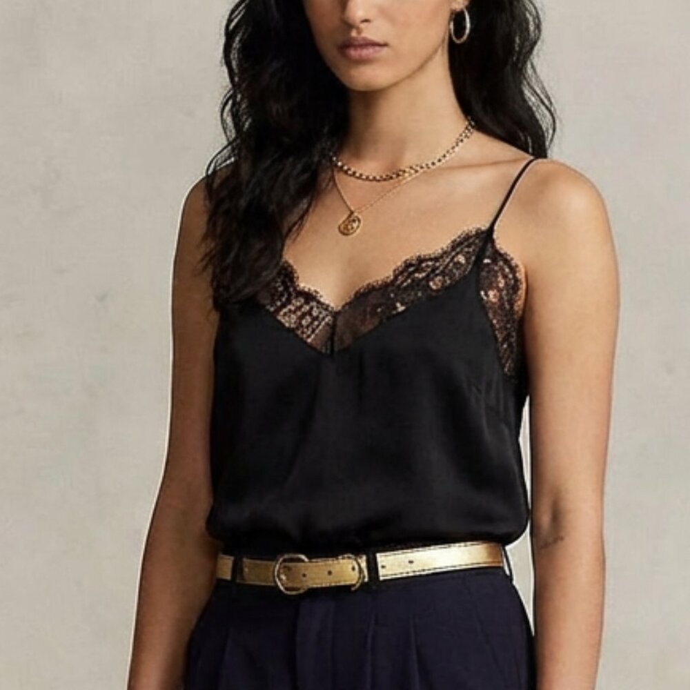 New, Polo Ralph Lauren Silk Lace Camisole